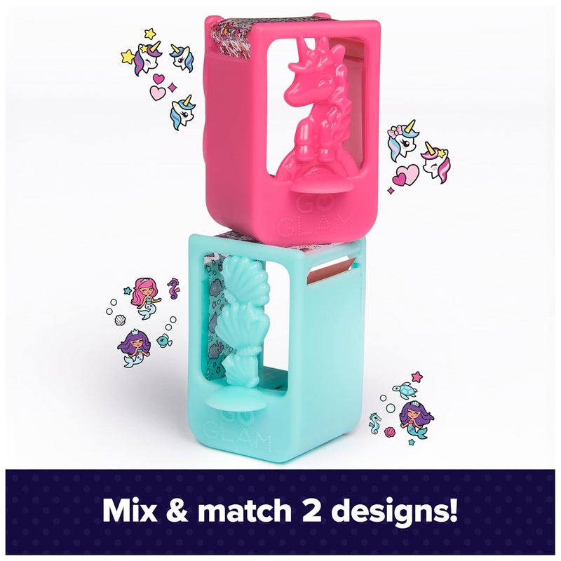 Cool maker , GO Glam Nail Kit Refill, Unicorn & Mermaid Designs, Style 80 Nails (Packaging May Vary), Arts and Crafts Kids Toys for Ages 7 and up - Image 3